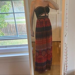 2/$20 Patterned Maxi Dress